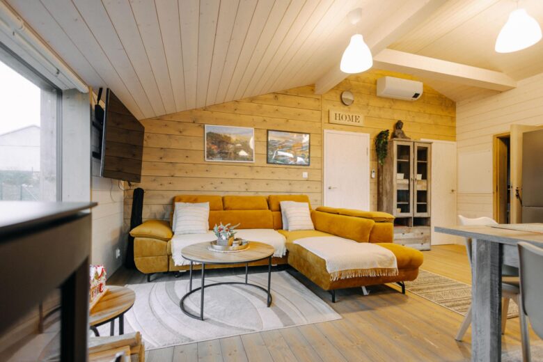 Cozy interior of Bohemian Homes in Bohemian Switzerland, Czech Republic.
